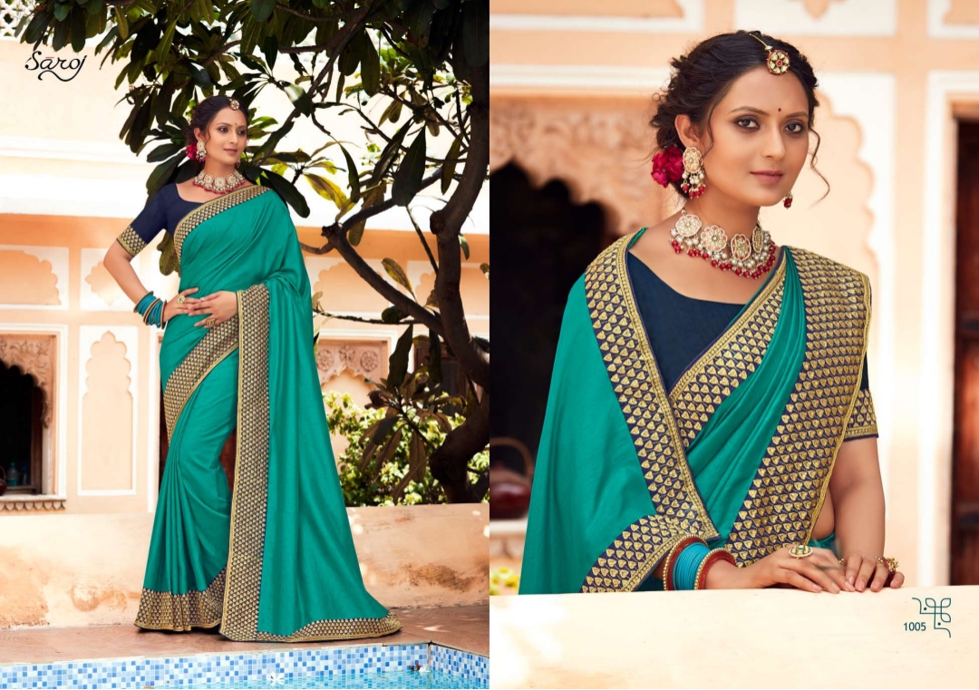 saroj Trinetra vichitra silk catchy look saree catalog