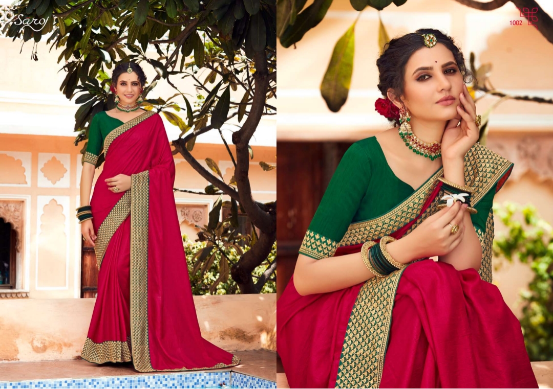 saroj Trinetra vichitra silk catchy look saree catalog