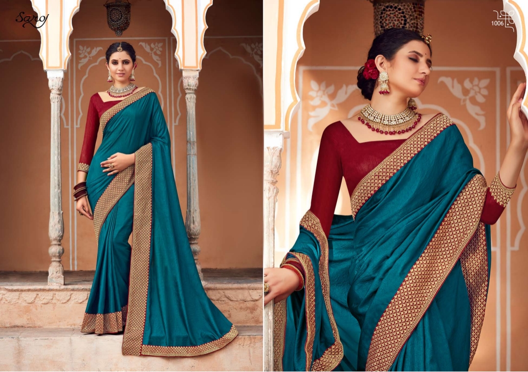 saroj Trinetra vichitra silk catchy look saree catalog