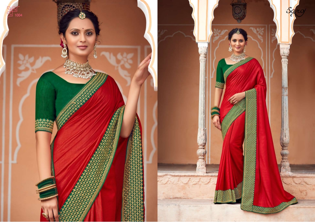 saroj Trinetra vichitra silk catchy look saree catalog