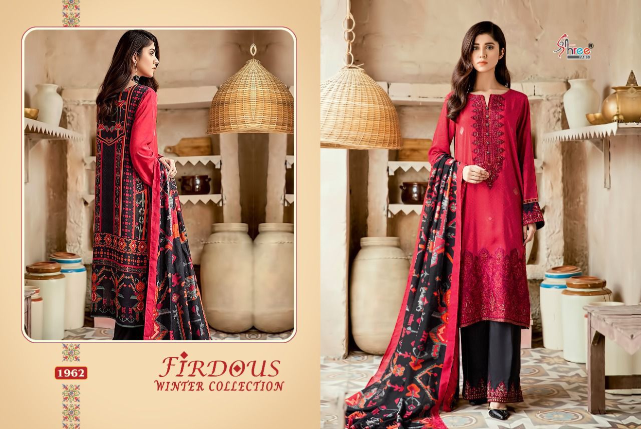 shree fab firdos winter collection pashmina decent look salwar suit catalog