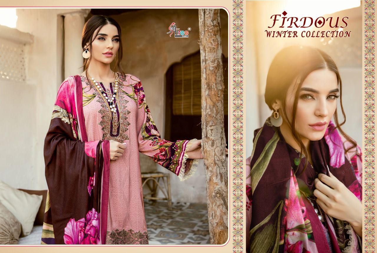 shree fab firdos winter collection pashmina decent look salwar suit catalog