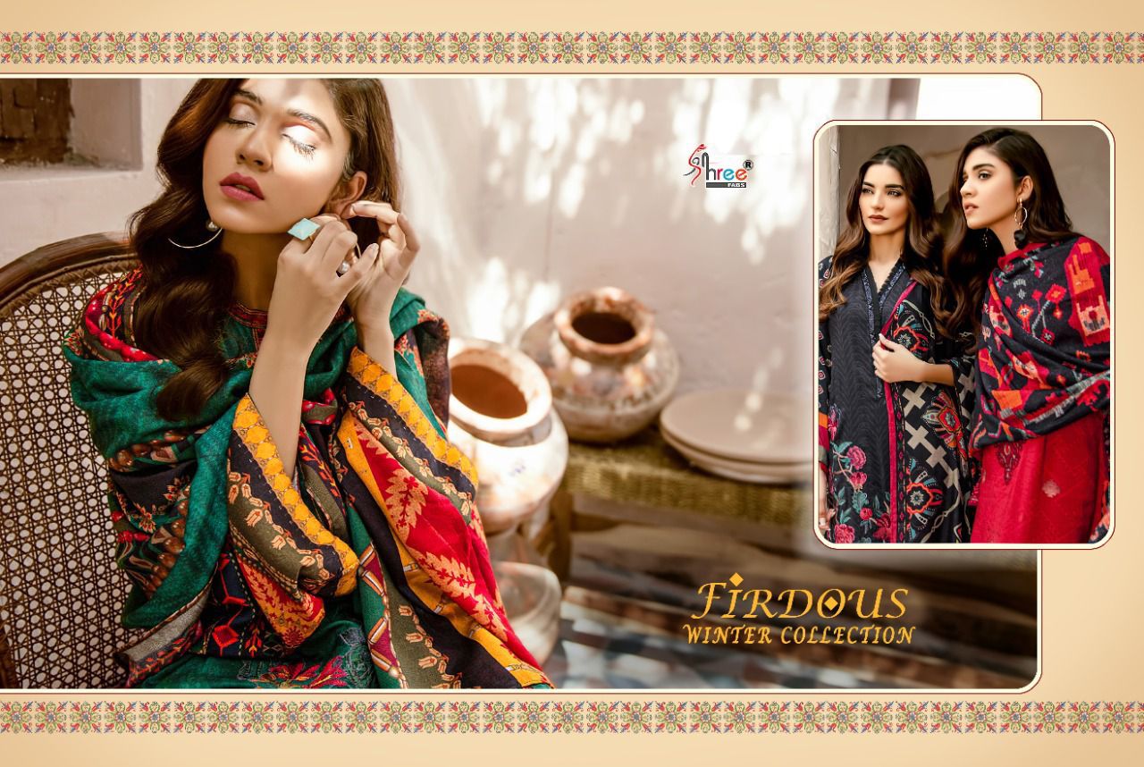 shree fab firdos winter collection pashmina decent look salwar suit catalog