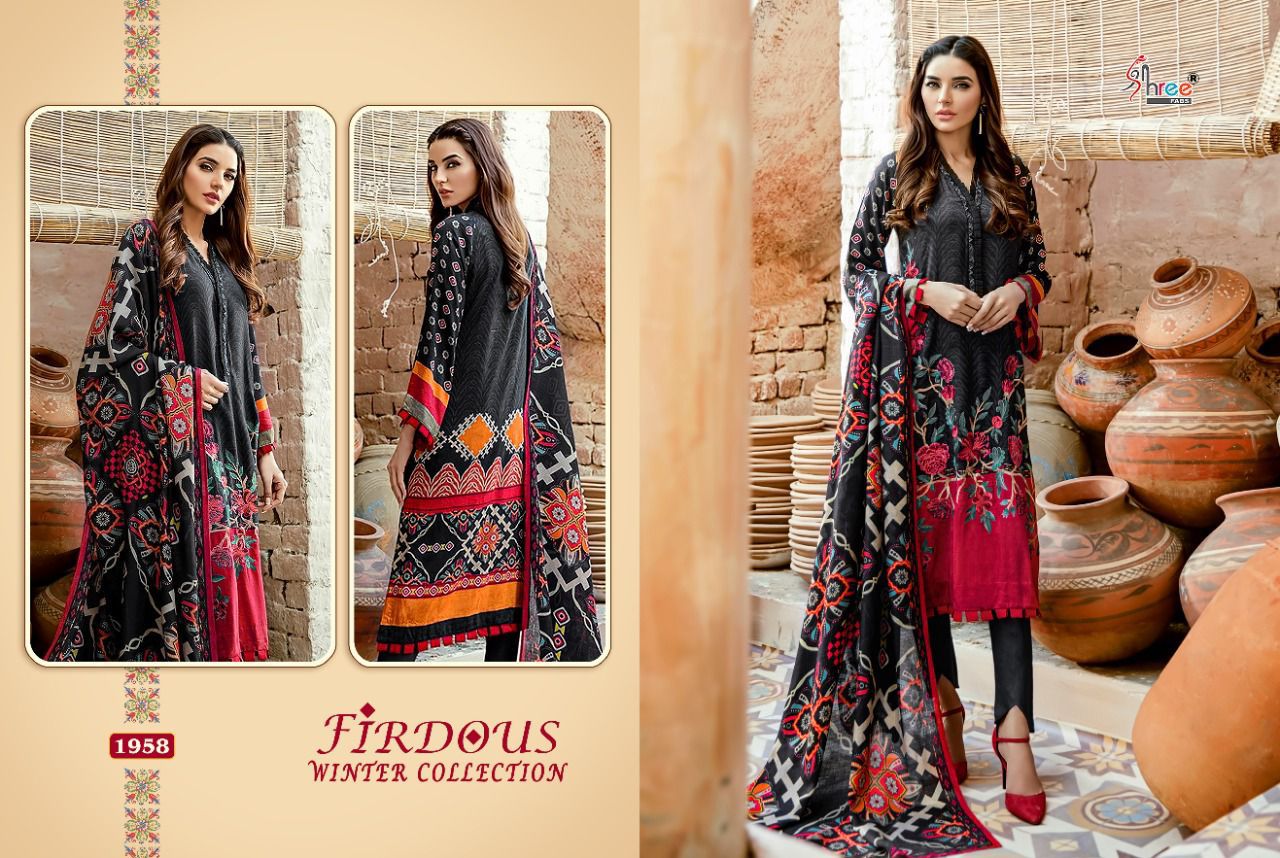 shree fab firdos winter collection pashmina decent look salwar suit catalog