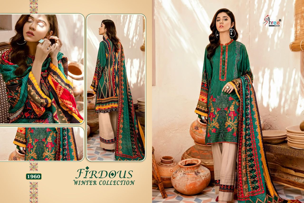 shree fab firdos winter collection pashmina decent look salwar suit catalog