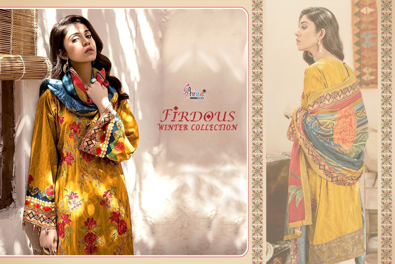 shree fab firdos winter collection pashmina decent look salwar suit catalog