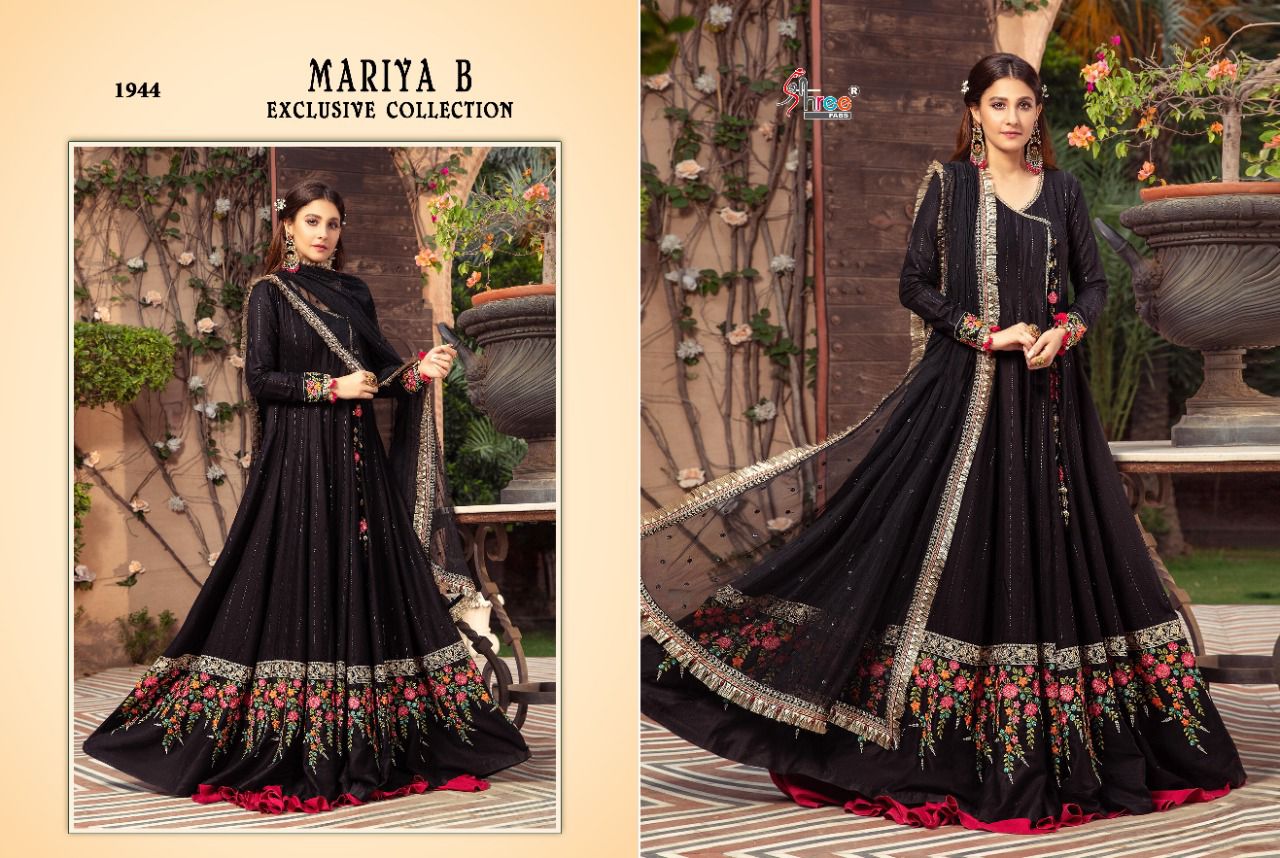 shree fab mariya b  collection d no 1943 to 1944 new and morden style gown catalog