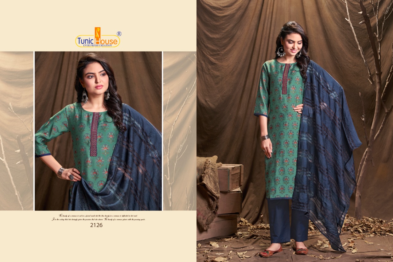 tunic house era dupatta vol 4 muslin silk exclusive fabric top bottom with dupatta catalog