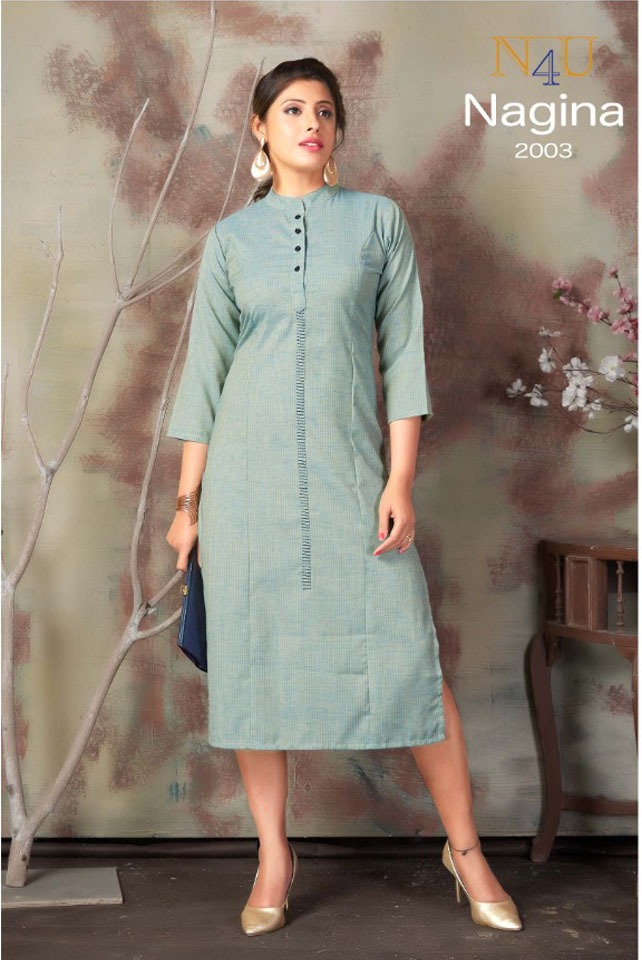 tunic house nu4 nagina cotton  graceful look kurti catalog