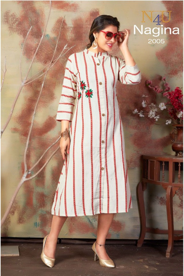 tunic house nu4 nagina cotton  graceful look kurti catalog