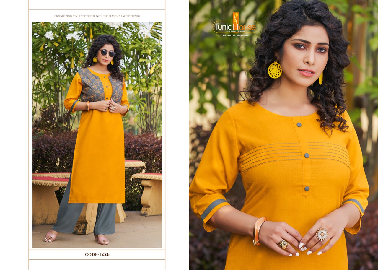 tunic house nutan cotton affordable price jacket kurti catalog