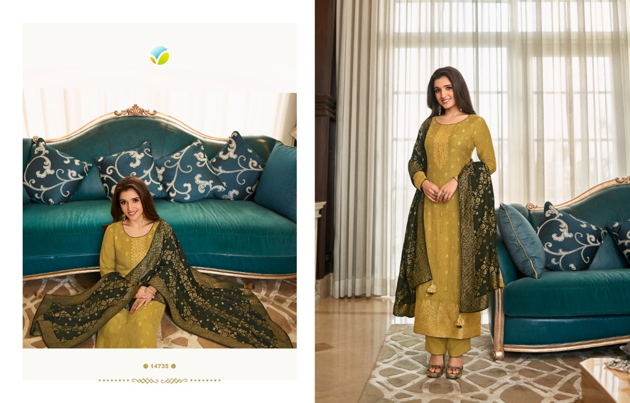 Vinay fashion kaseesh pashmina  viscose pashmina festive look salwar suit catalog