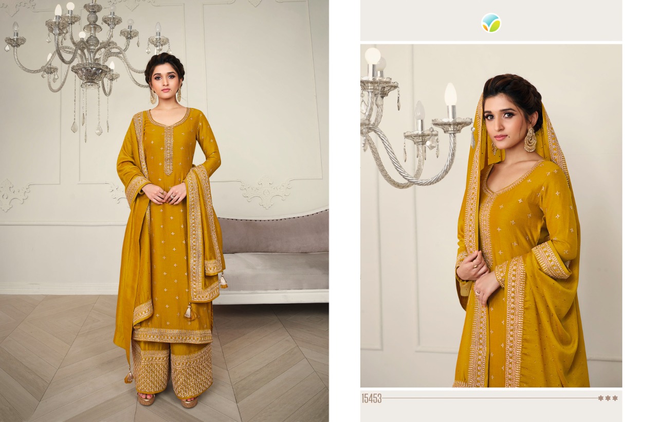 vinay fashion kaseesh shaheen silk gorgeous look salwar suit catalog