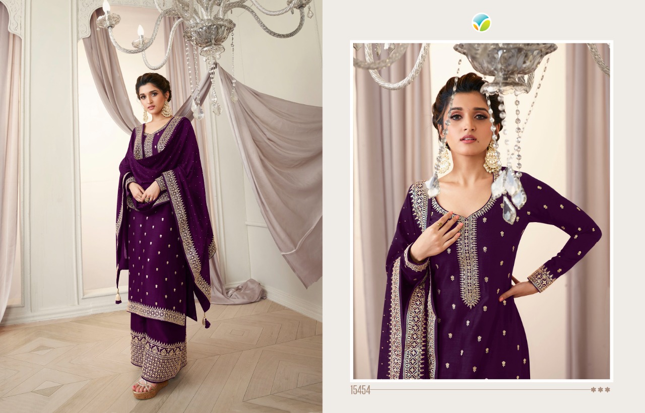 vinay fashion kaseesh shaheen silk gorgeous look salwar suit catalog