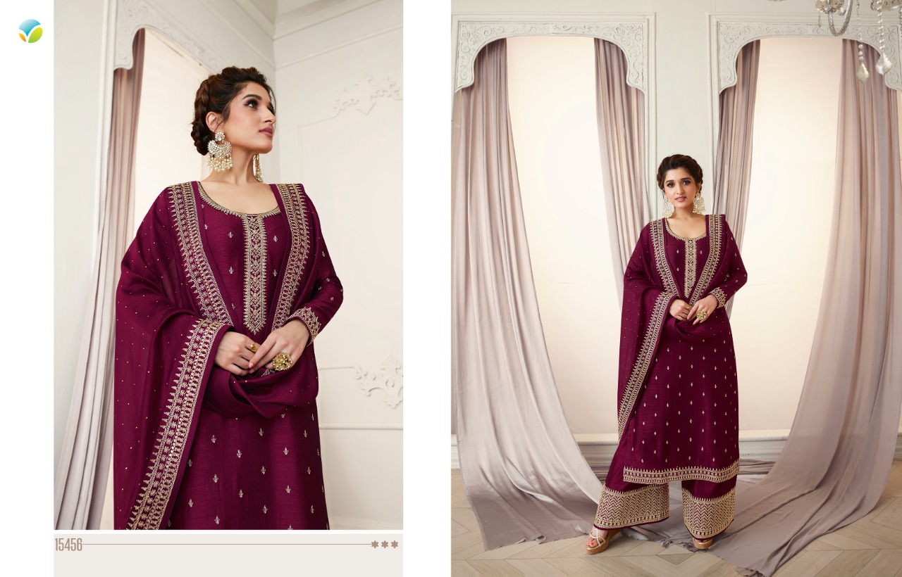 vinay fashion kaseesh shaheen silk gorgeous look salwar suit catalog