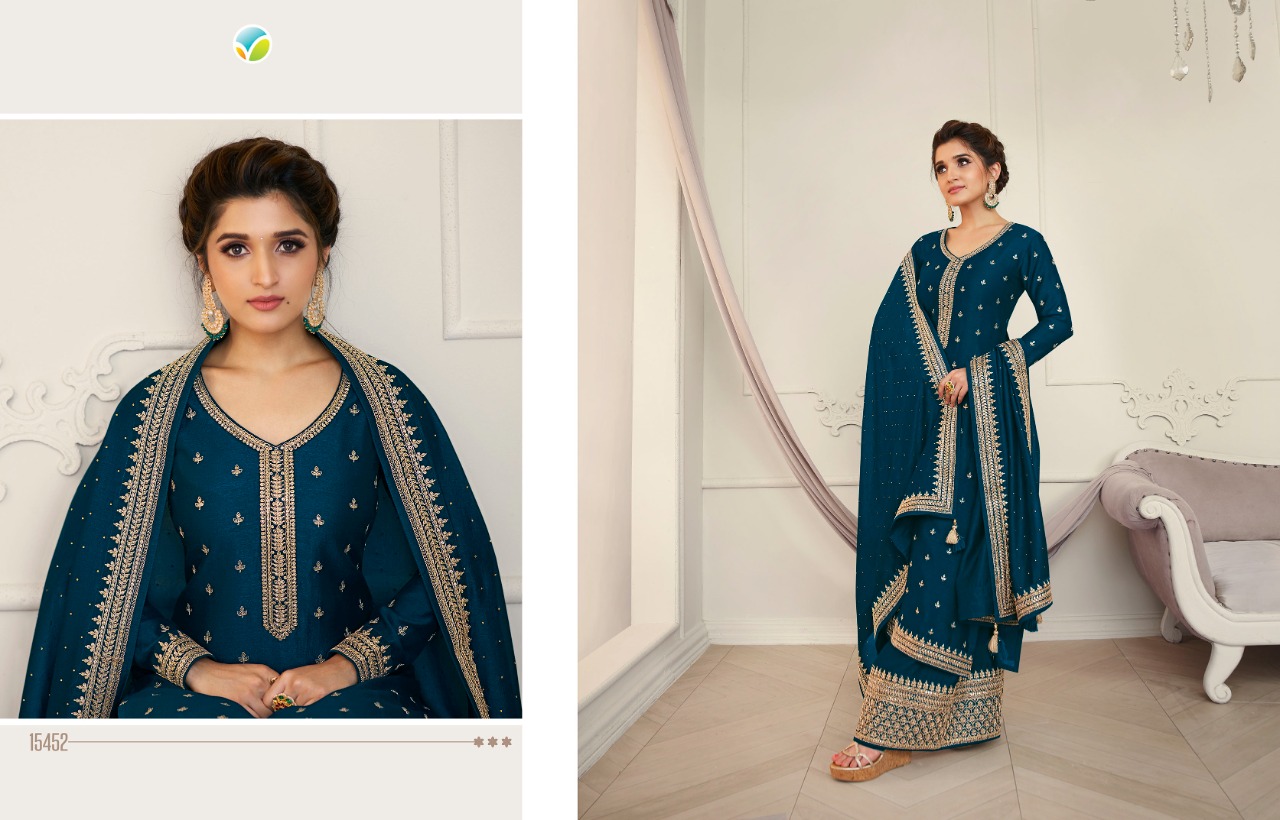 vinay fashion kaseesh shaheen silk gorgeous look salwar suit catalog