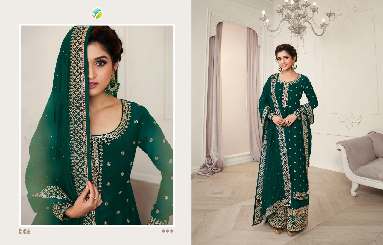 vinay fashion kaseesh shaheen silk gorgeous look salwar suit catalog