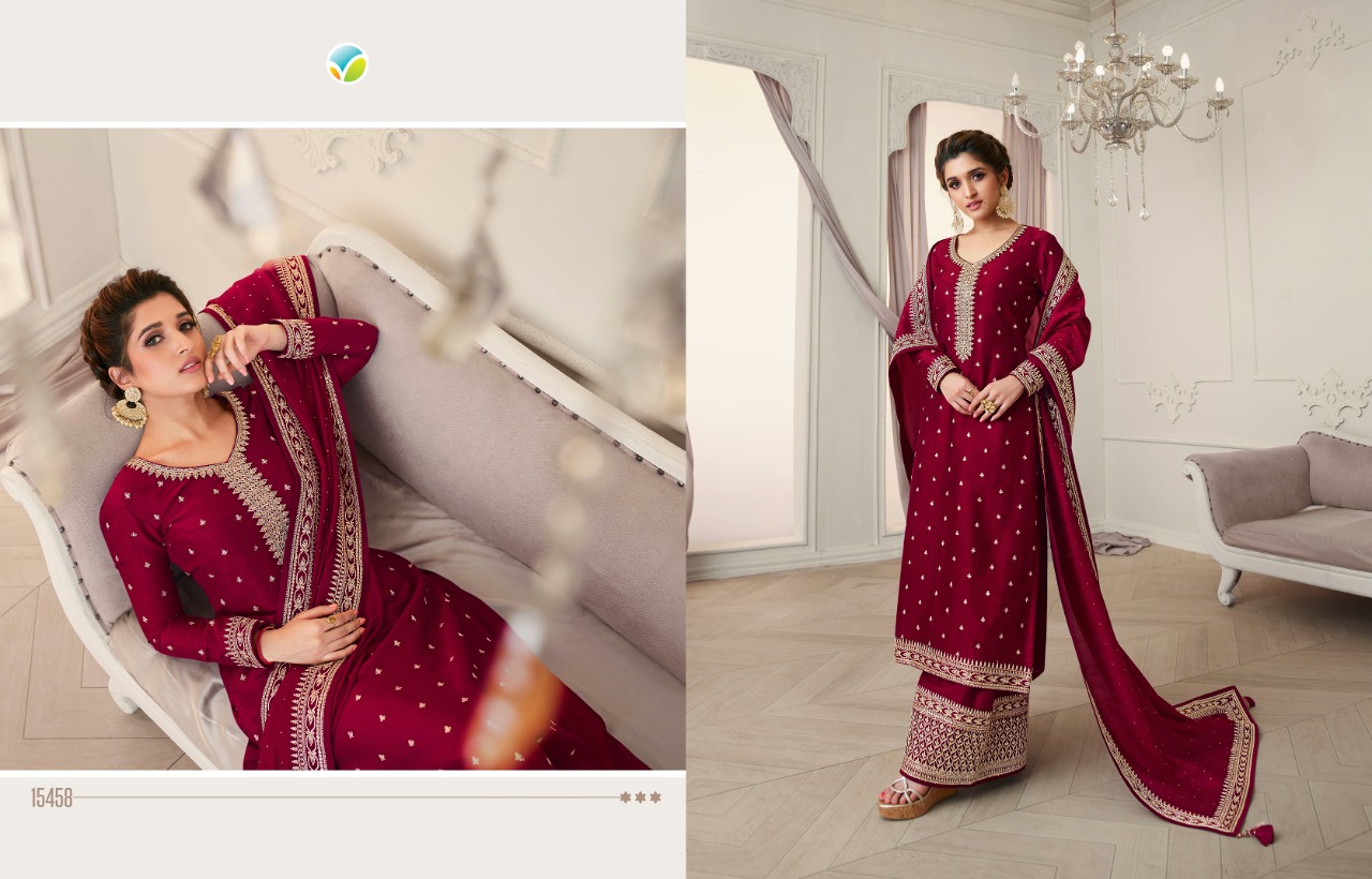 vinay fashion kaseesh shaheen silk gorgeous look salwar suit catalog