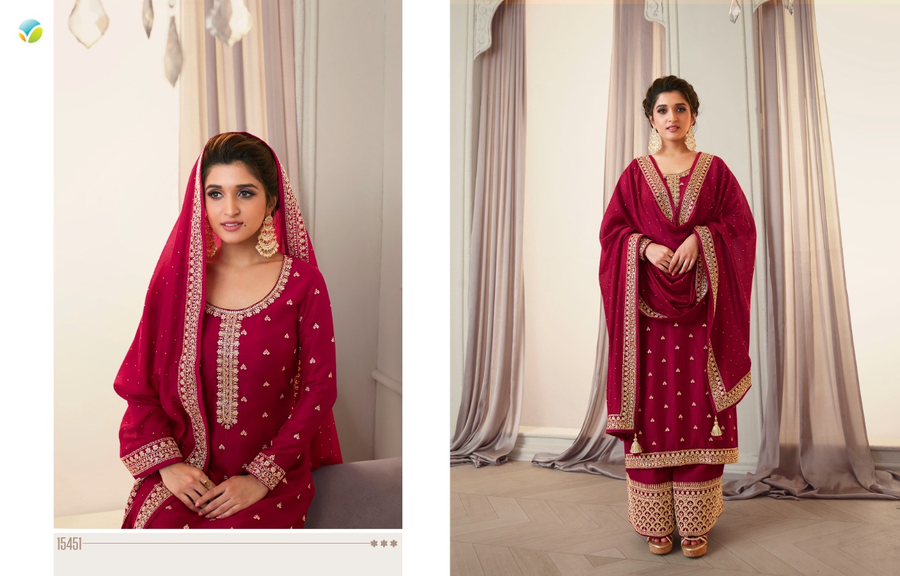 vinay fashion kaseesh shaheen silk gorgeous look salwar suit catalog