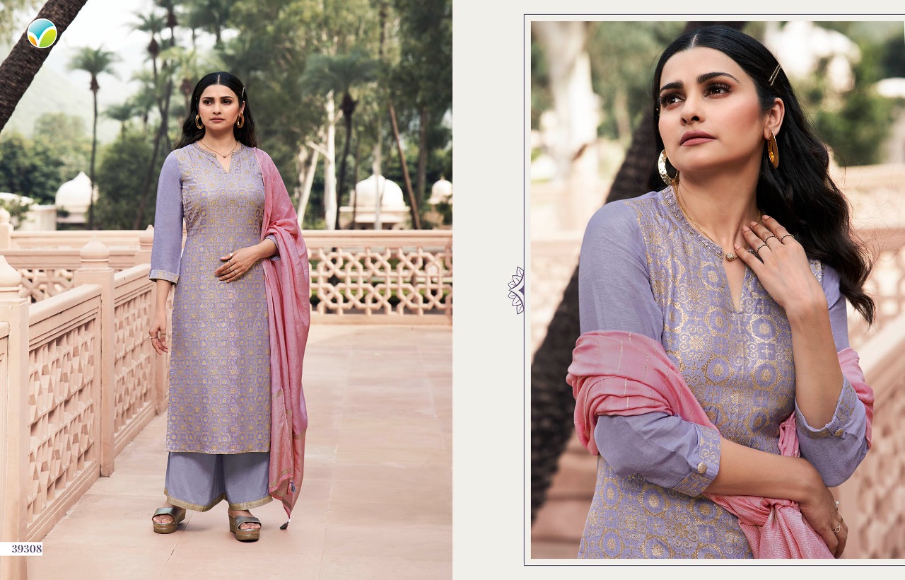 vinay fashion tumbaa festive viscose  decent look kurti with plazzo and dupatta catalog