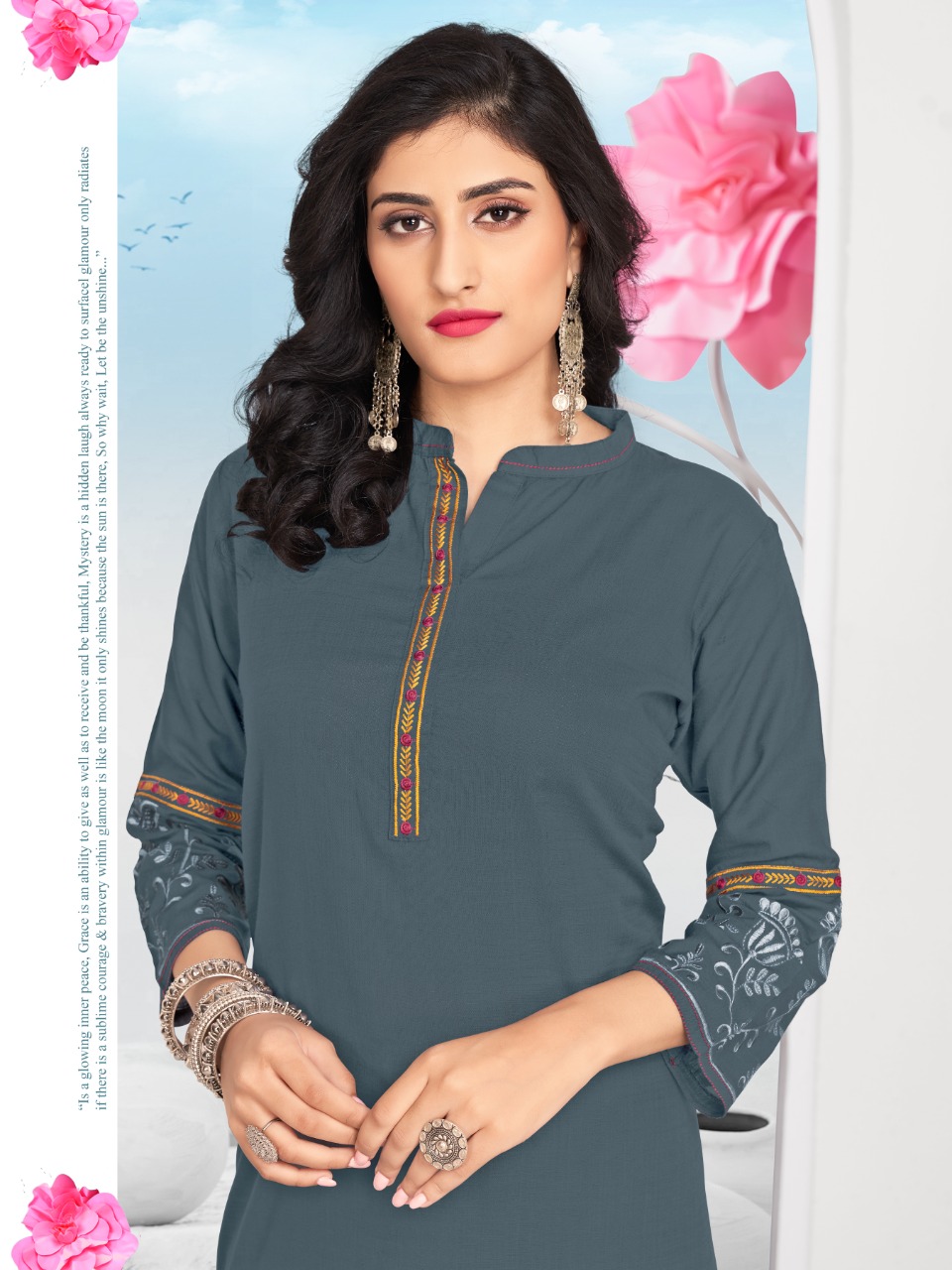 vitara fashion celesta rayon classic trendy look kurti catalog