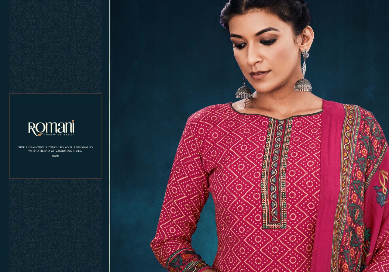 zulfat designer romani maahi spun elegant look salwar suit catalog