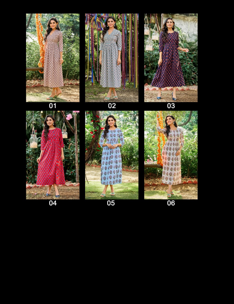 100 miles damini cotton authentice fabric long kurti catalog