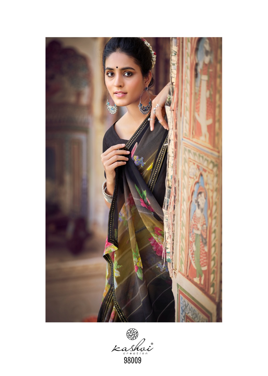 lt kashvi creation janki chiffon beautifull print saree catalog