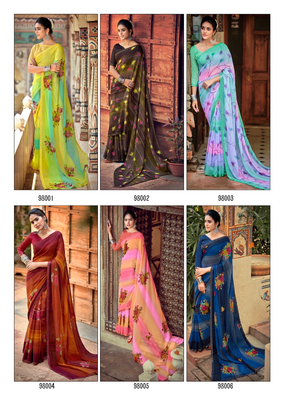 lt kashvi creation janki chiffon beautifull print saree catalog