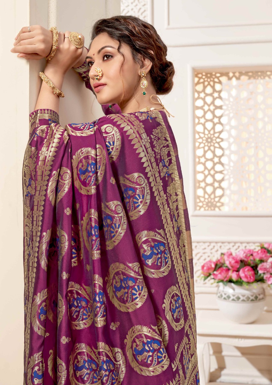 shakunt weaves Gauriputri art silk festive look saree catalog