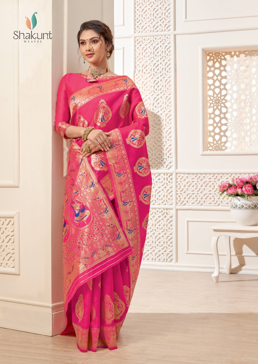 shakunt weaves Gauriputri art silk festive look saree catalog