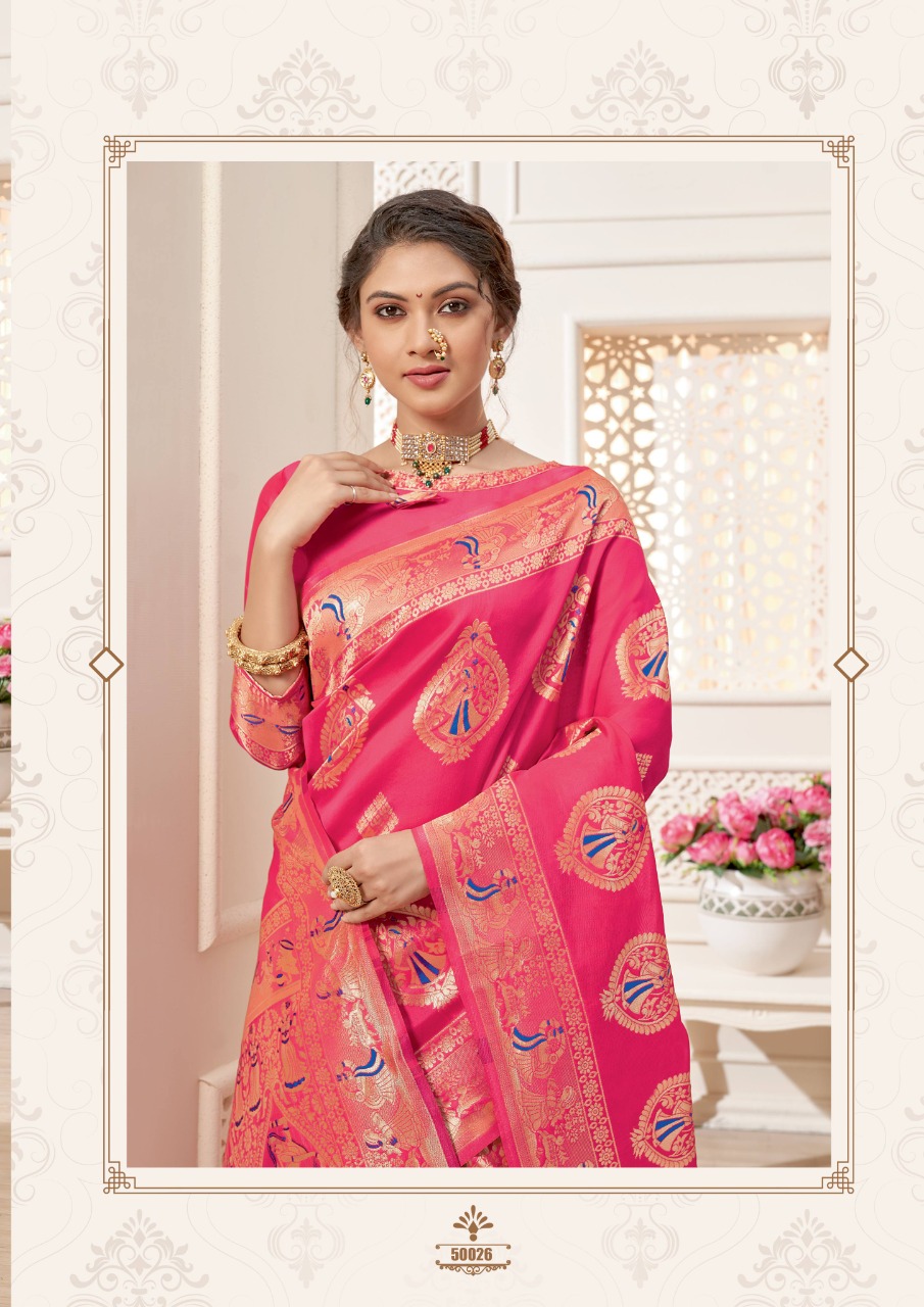 shakunt weaves Gauriputri art silk festive look saree catalog