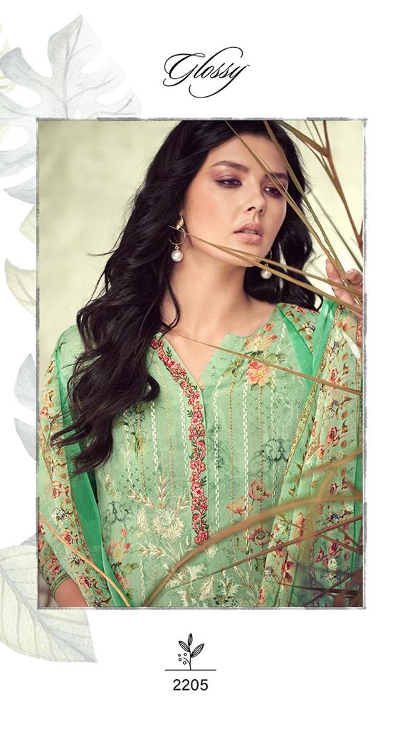 glossy crescent viscose gorgeous look salwar suit catalog