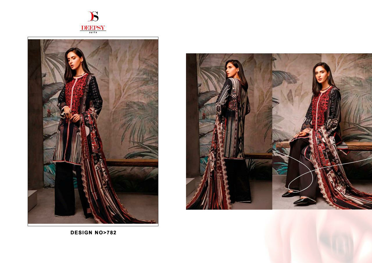 deepsy suit firdous 10 attractive print with embroidary salwar suit catalog