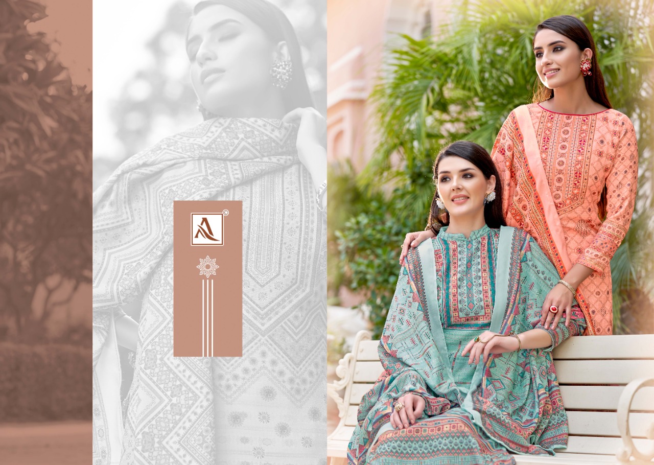 alok suit Aarohi pashmina decent look salwar suit catalog