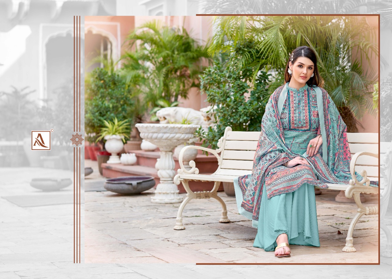 alok suit Aarohi pashmina decent look salwar suit catalog