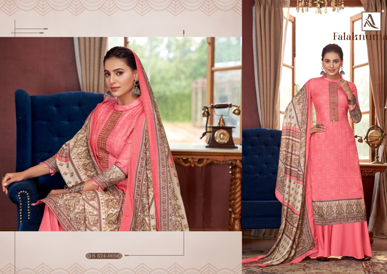 alok suit falaknuma pashmina astonishing salwar suit catalog