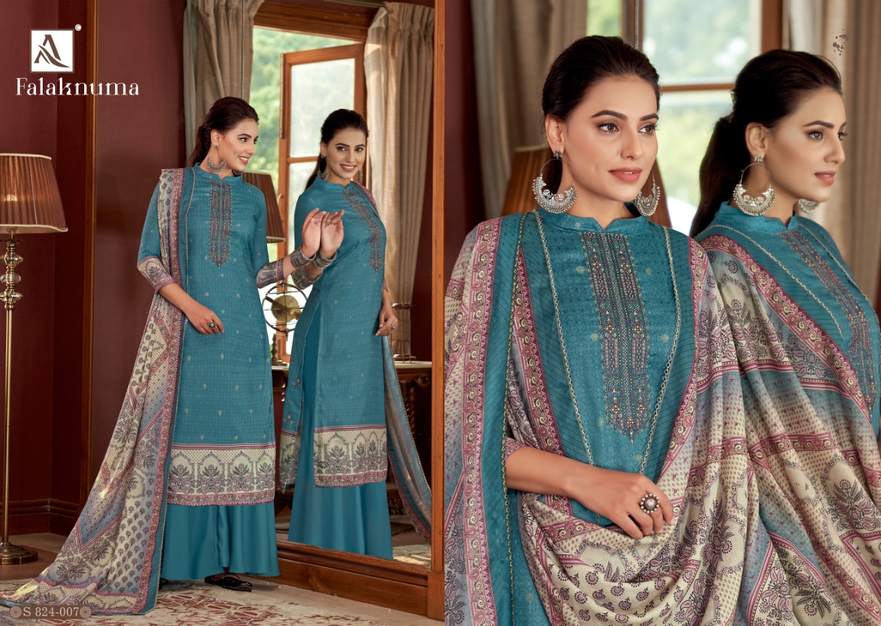 alok suit falaknuma pashmina astonishing salwar suit catalog