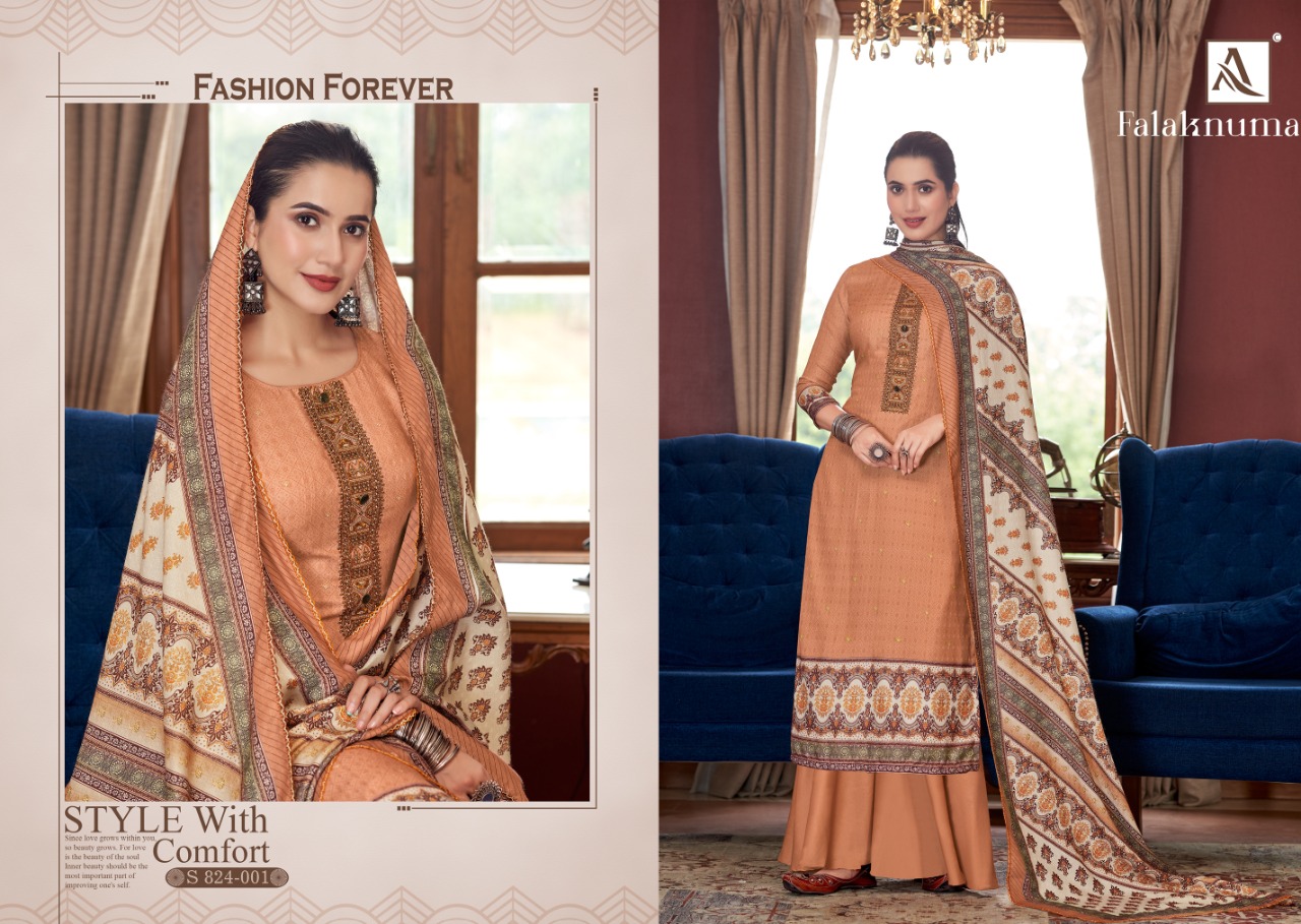 alok suit falaknuma pashmina astonishing salwar suit catalog