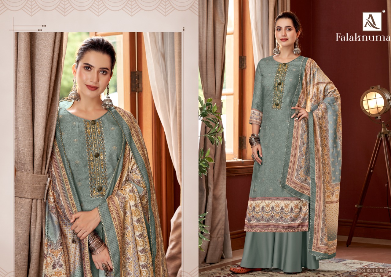 alok suit falaknuma pashmina astonishing salwar suit catalog