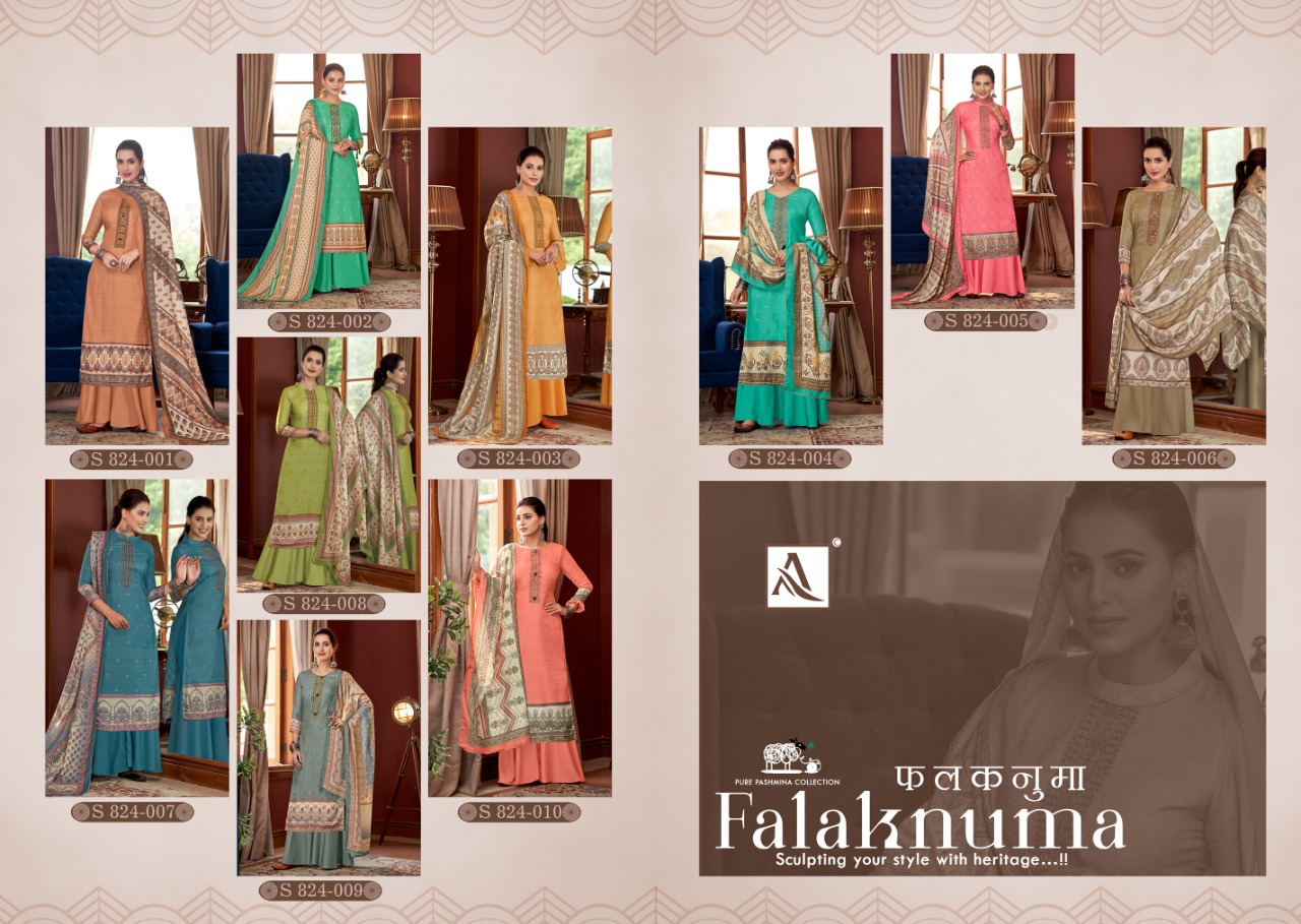 alok suit falaknuma pashmina astonishing salwar suit catalog