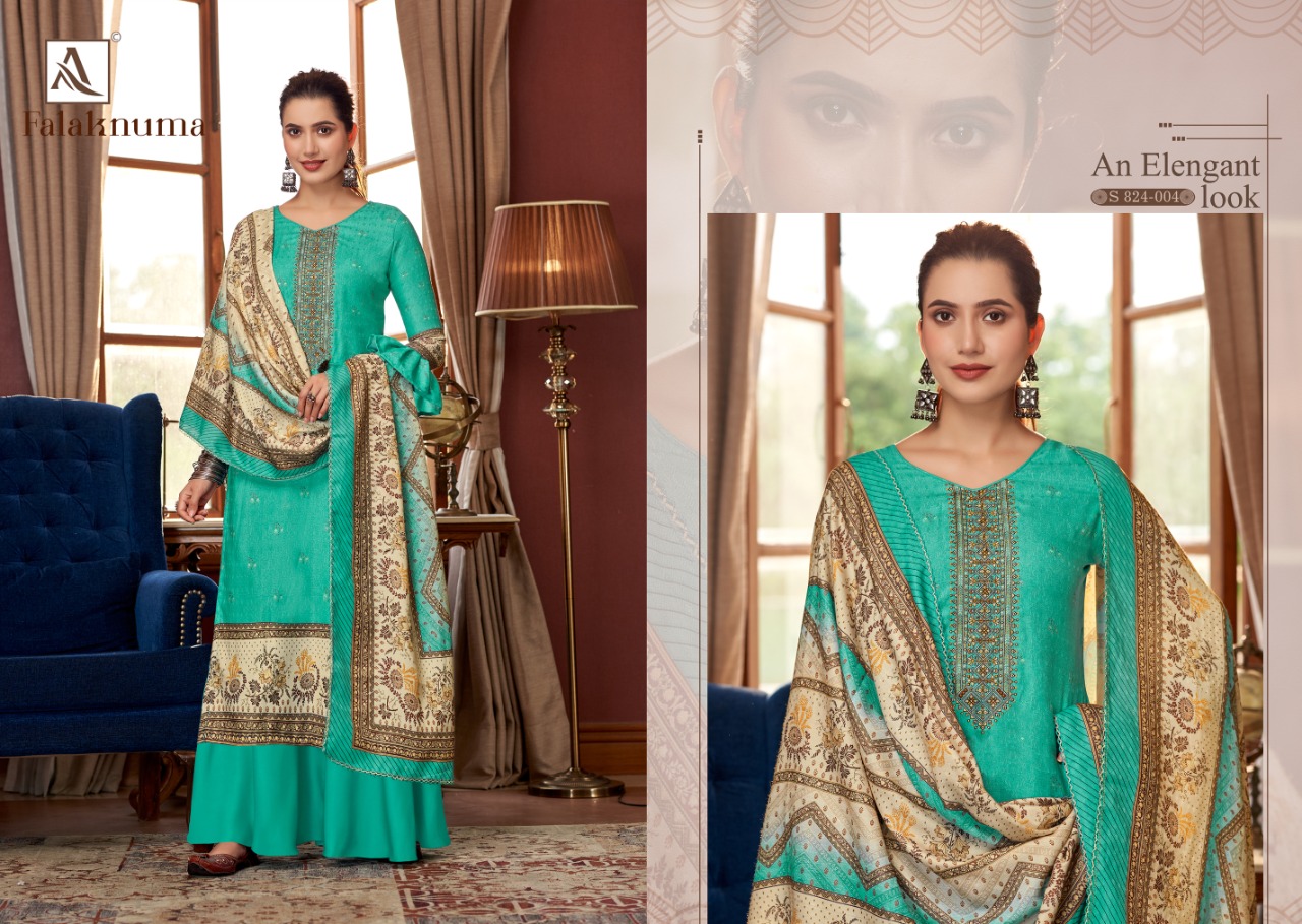 alok suit falaknuma pashmina astonishing salwar suit catalog