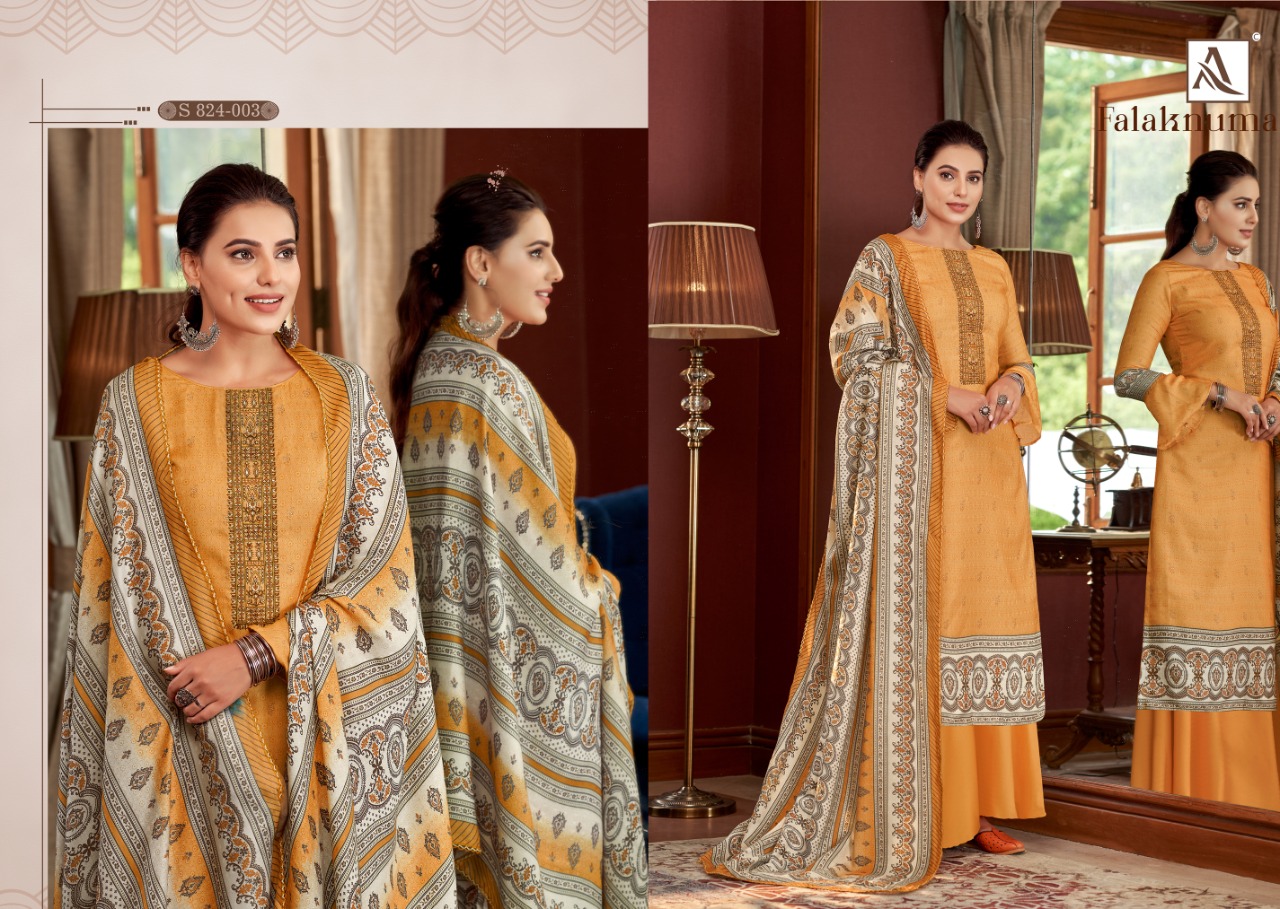 alok suit falaknuma pashmina astonishing salwar suit catalog