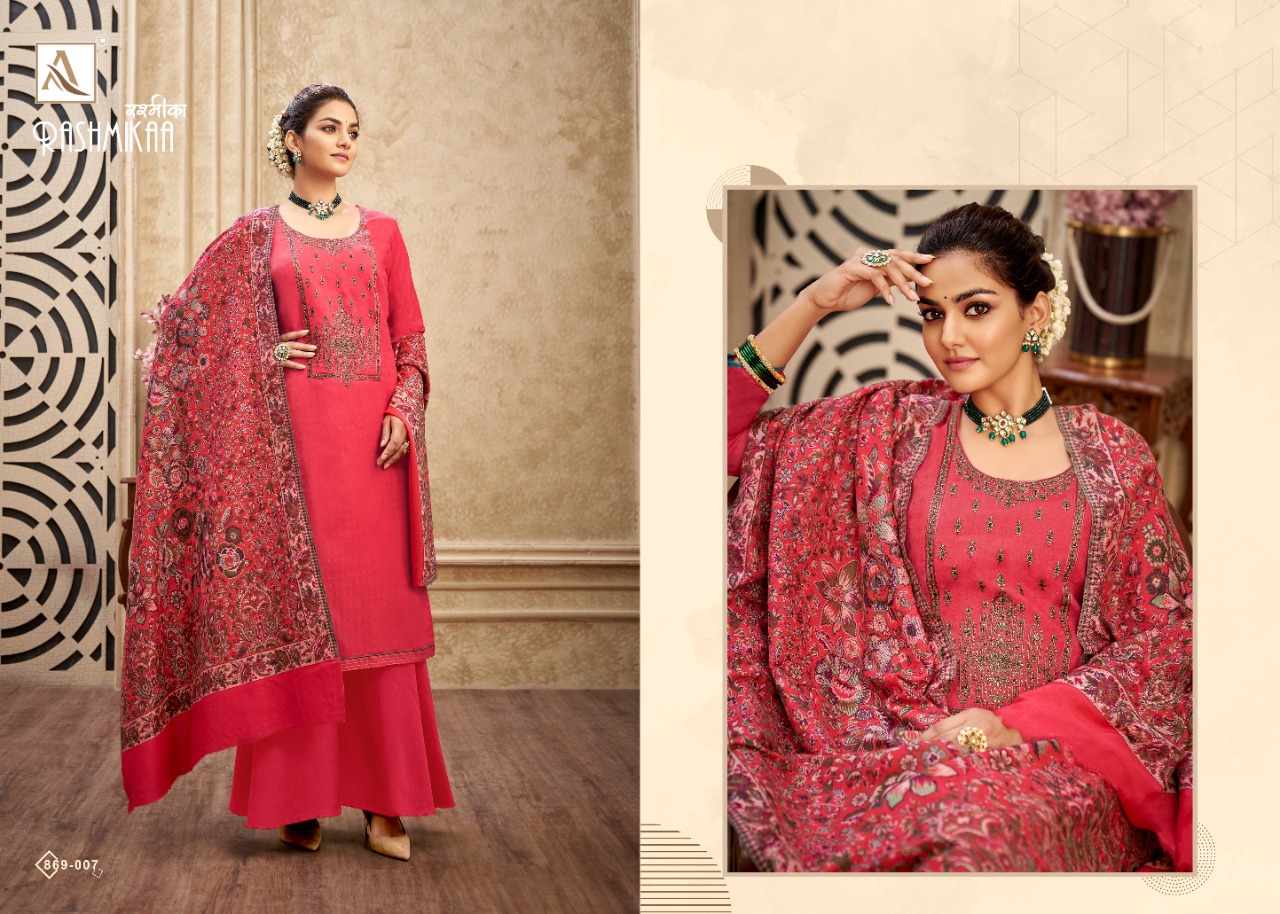 alok suit rashmikaa pashmina elegant salwar suit catalog