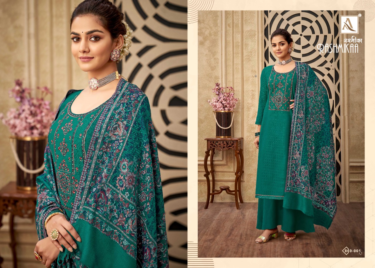 alok suit rashmikaa pashmina elegant salwar suit catalog