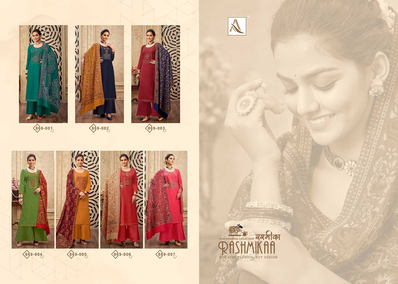 alok suit rashmikaa pashmina elegant salwar suit catalog