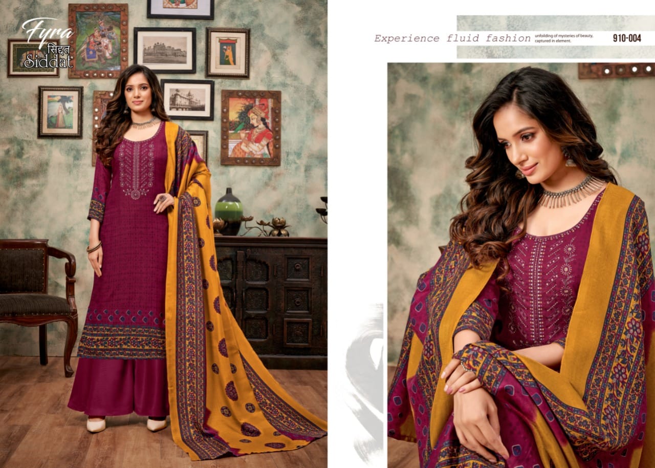 alok suit siddat pashmina astonishing salwar suit catalog