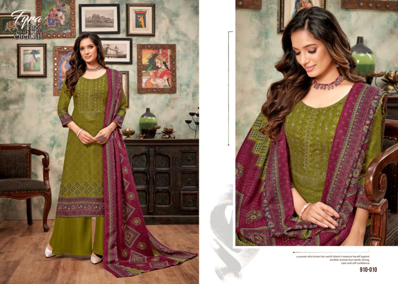 alok suit siddat pashmina astonishing salwar suit catalog