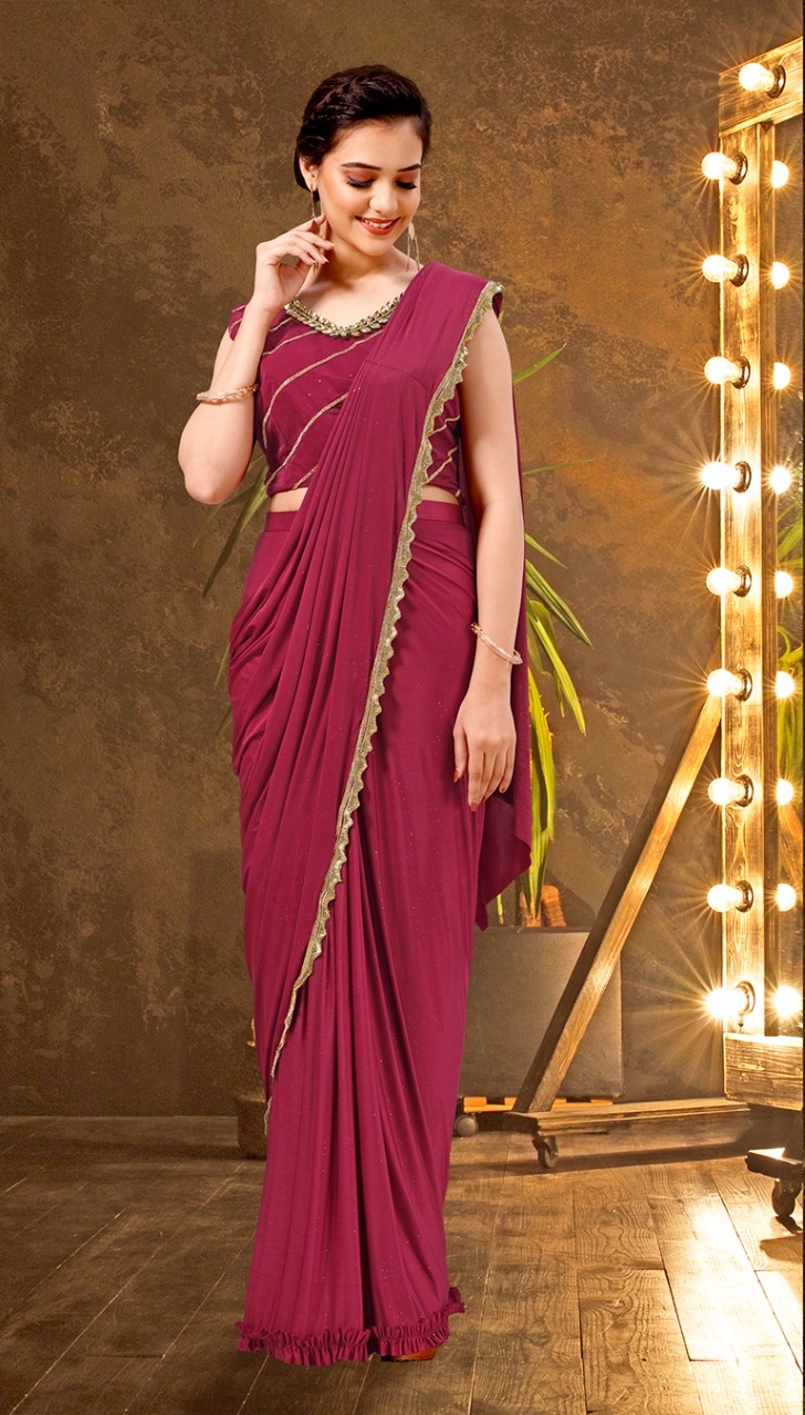 amoha trendz design no 1024 lycra astonishing saree catalog