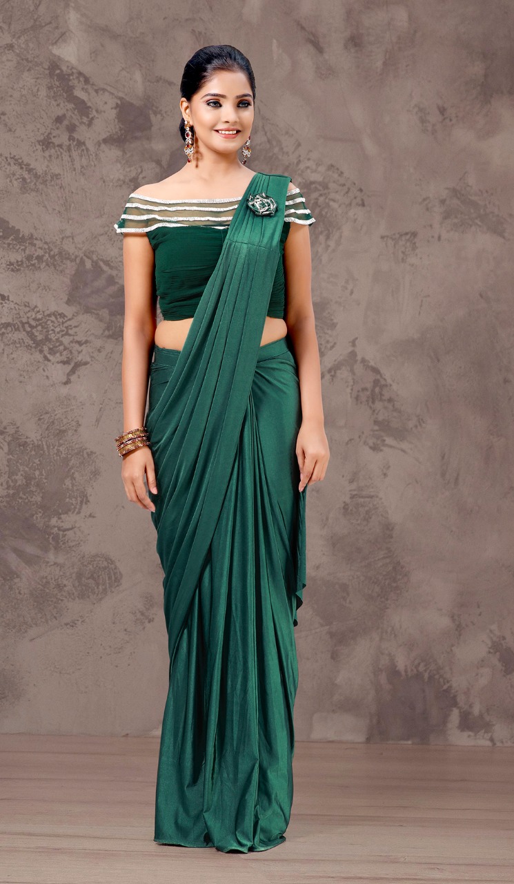 amoha trenza d no 1015570 lycra festive look  saree catalog